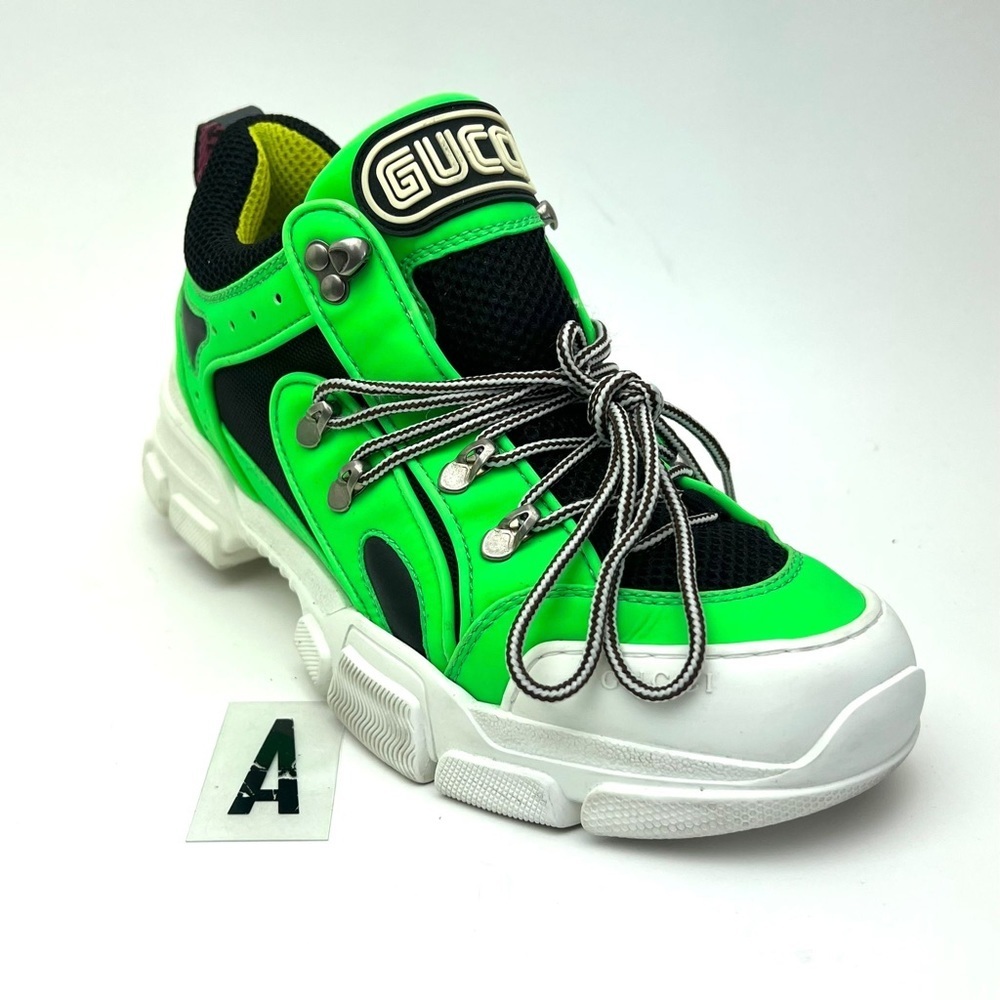 Gucci Green Flashtrek Sneakers sz 8